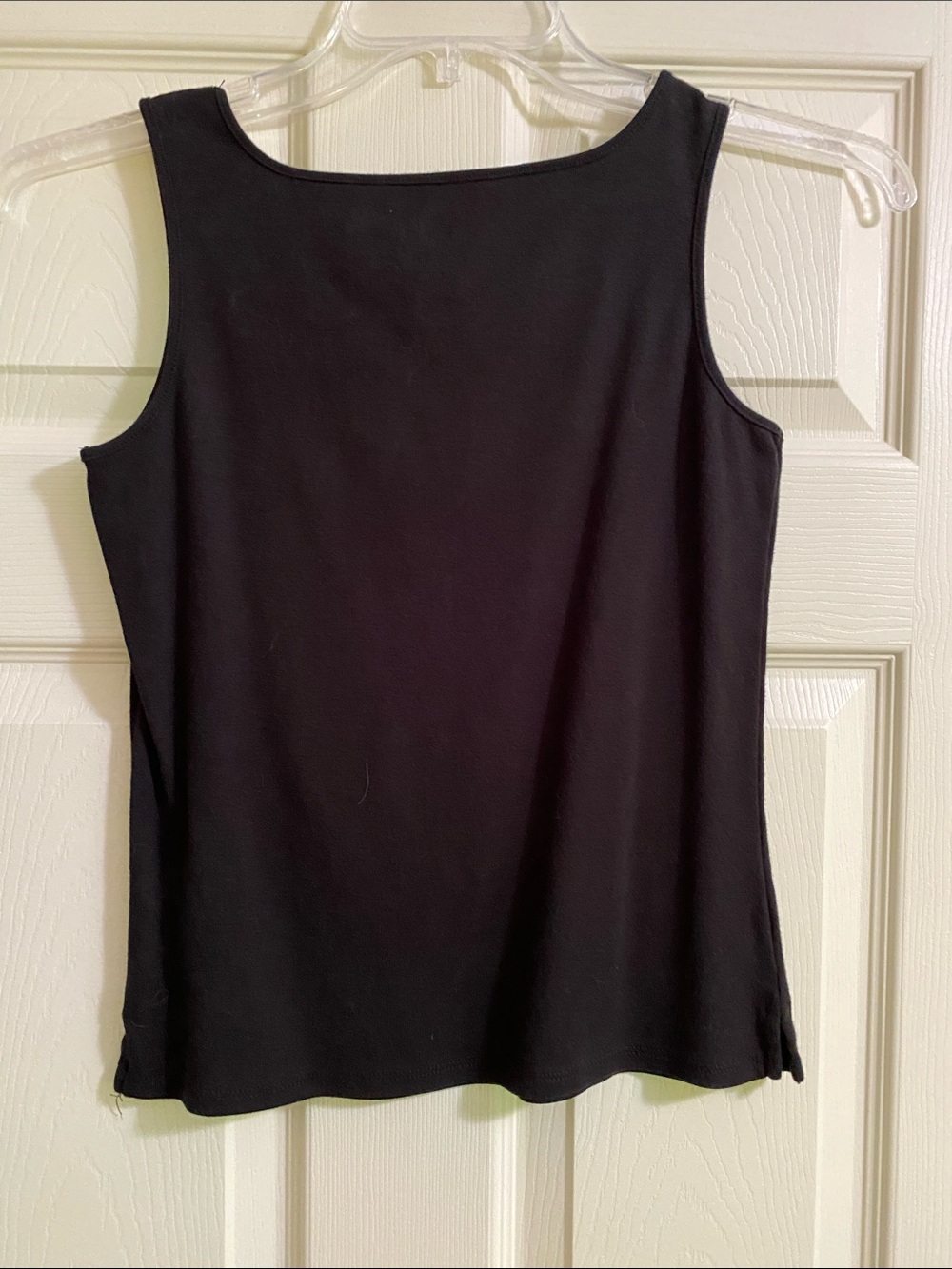 Ruby Rd. Solid Black Scoop Neck Tank - Picture 2 of 3